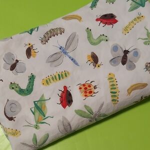 Pottery Barn Kids Bugs Nature Twin Flat Sheet Cotton